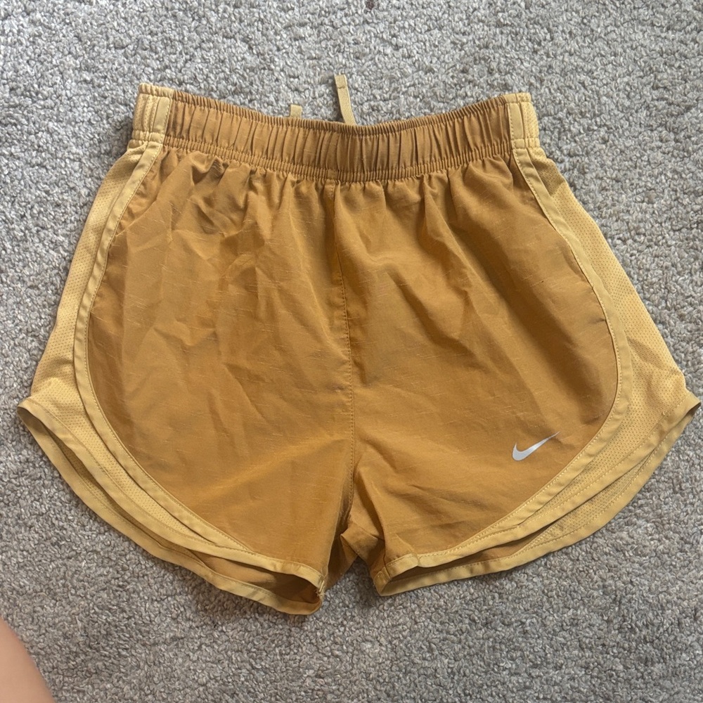 Nike Women's Gold Athletic Shorts